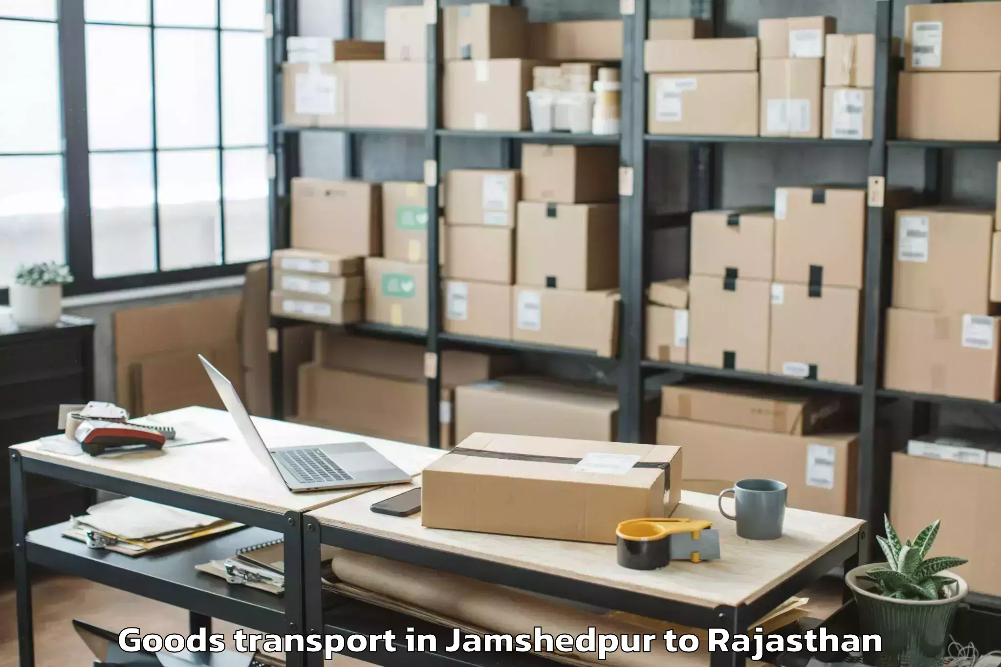 Top Jamshedpur to Mandalgarh Goods Transport Available